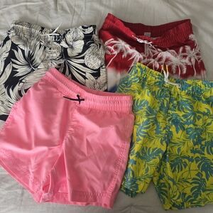 Boys Swim Trunks Size 6/7 (4 Pairs)